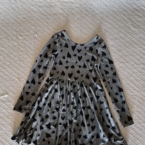 Epic Threads Gray and Black Heart Dress